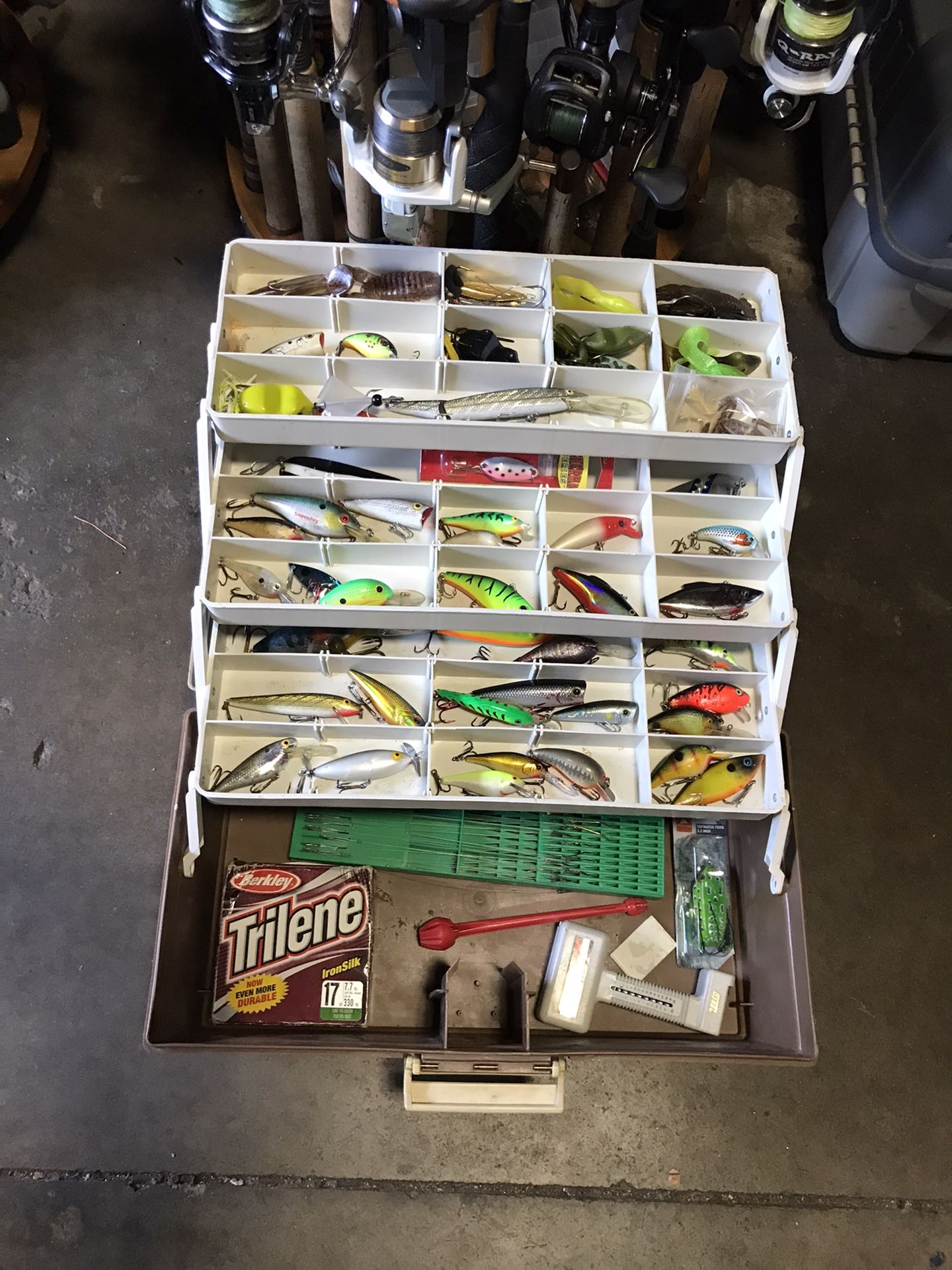 Fishing Tackle Box Full Of Lures
