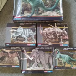 Vintage Monogram Dinosaur model building kits