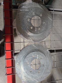 Performance Drilled & Slotted Front Brake Rotors