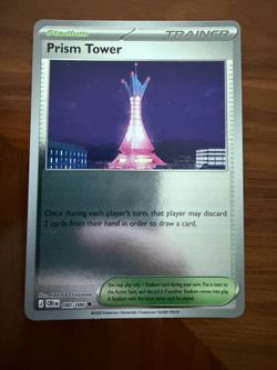PRISM TOWER 080/086 UNCOMMON CHAOS RISING POKEMON REVERSE HOLO NM/M