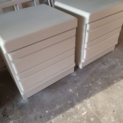 Nitestand 2 Drawers White Color  5 Availables   $60 Each  O.B. Brand New