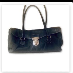 Prada Tessuto Black Nylon Shoulder Bag