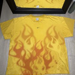 Vintage / Y2K RARE GRAIL 2000s Nike Flame Logo Shirt 