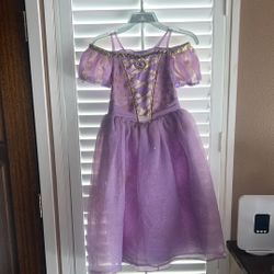 Disney Girls Rapunzel Dress Size 7/8 NEW