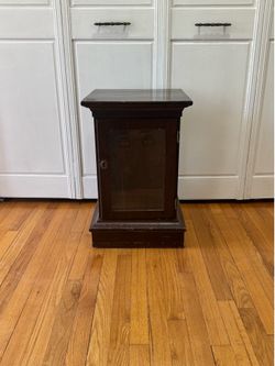 Small glass sided table