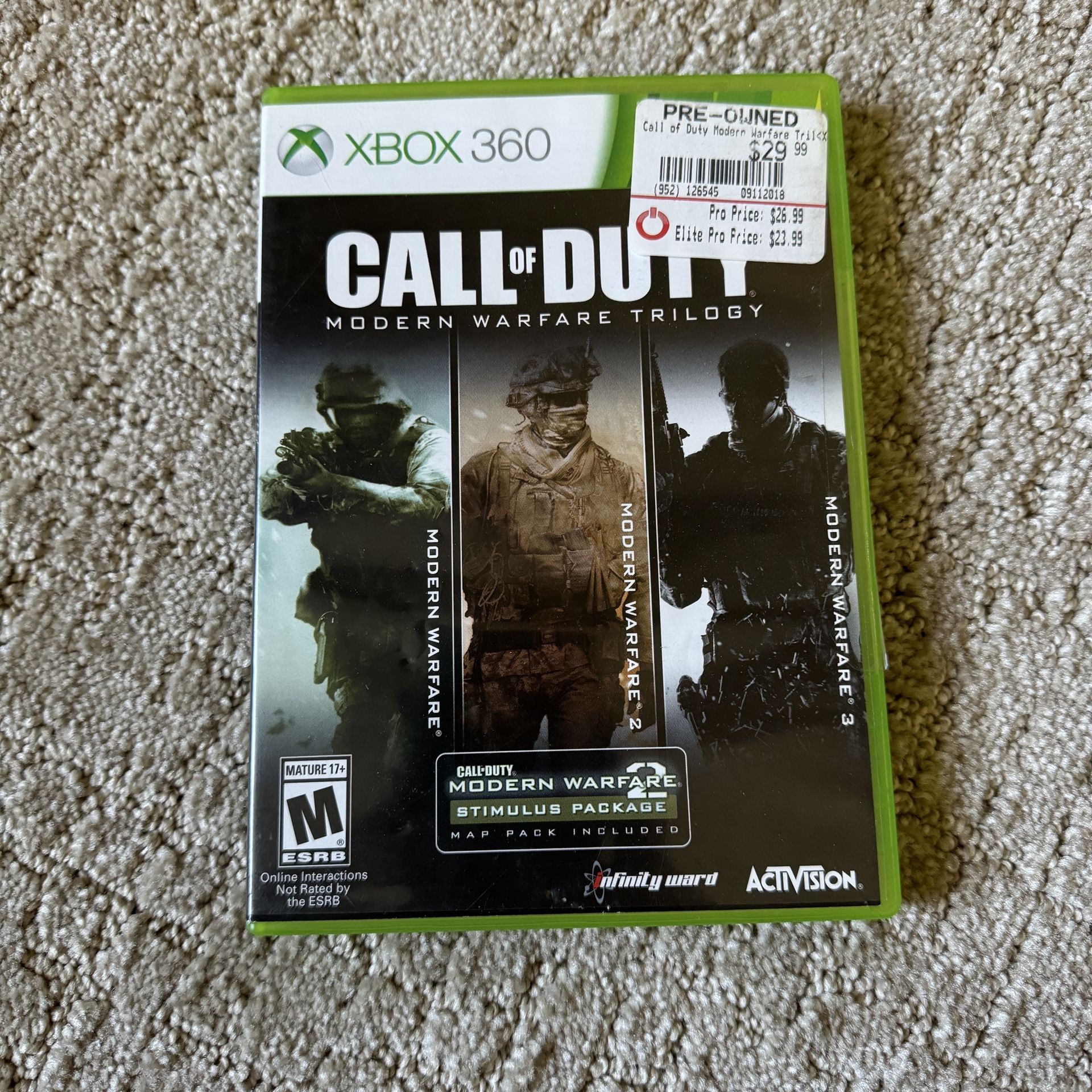 Xbox 360 Modern Warfare Trilogy