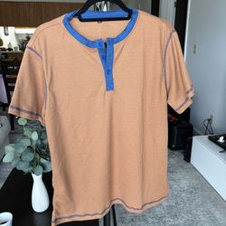 Men’s Burnt Orange Crew Neck T Shirt Medium