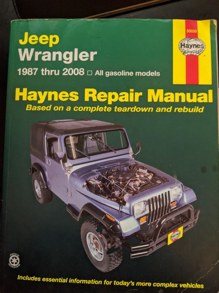Jeep Wrangler repair book