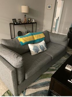 Nautica Grey Couch – Mint Condition – Pickup in Fort Myers