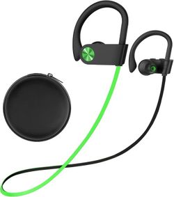 Stiive Bluetooth Headphones, 5.3 Wireless Sports Earbuds IPX7 Waterproof with Mic, Stereo Sweatproof in-Ear Earphones, Noise Cancelling Headsets 