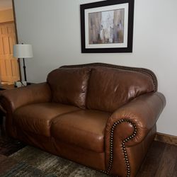 Leather Couch/love Seat