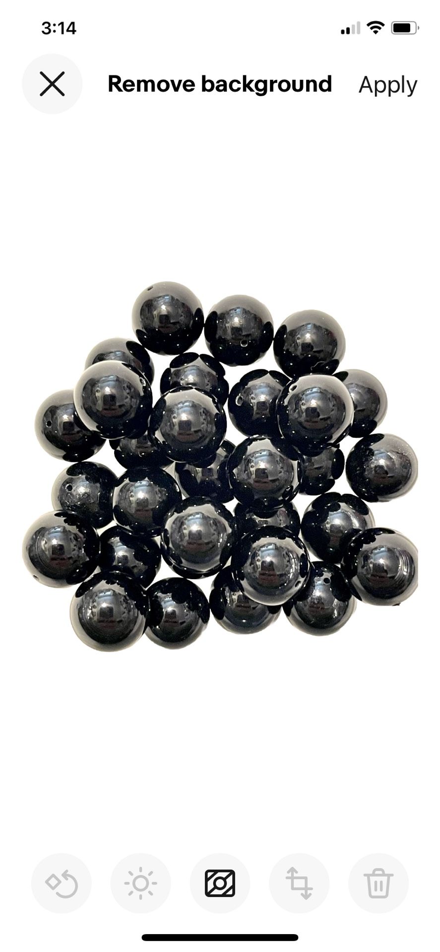 Lot Of 29 12mm Onyx Beads!