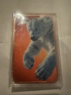 5 oz .999 Fine Copper Polar Bear Bar – 2 Available