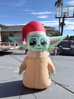 Baby Yoda Christmas Inflatable Yard Decoration