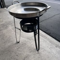 🔥🔥 23” Outdoor Discada / Large Wok with Stand – Great Condition