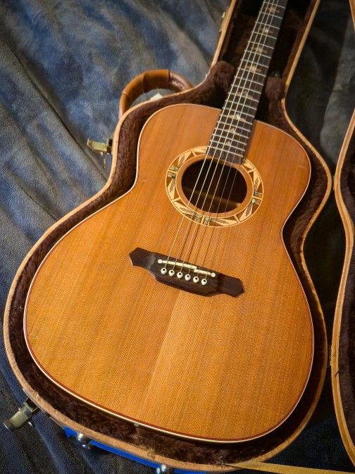 Takamine Japan psf 95 santa fe rare Japanese made acoustic electric guitar with case