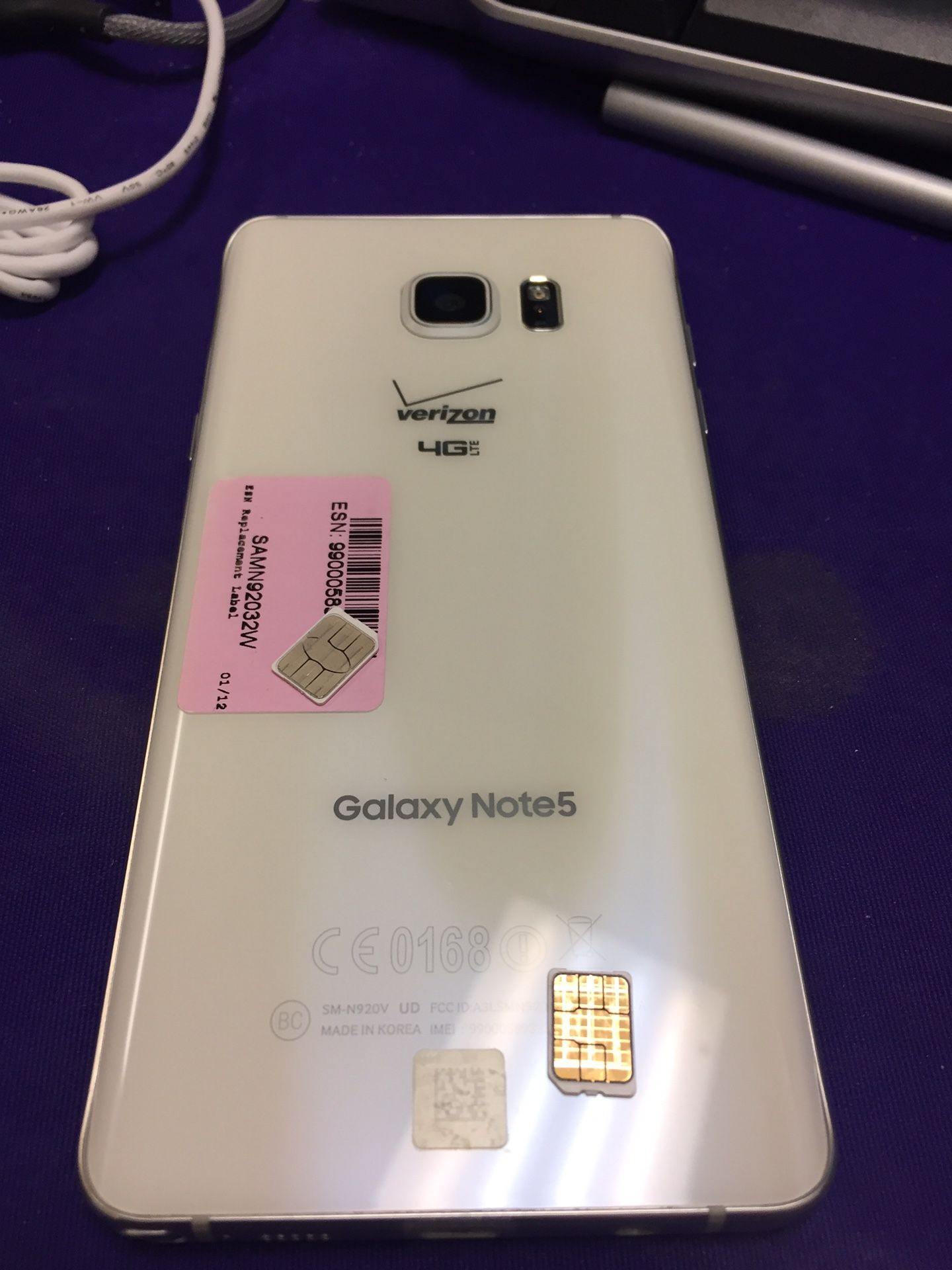 Galaxy Note 5 unlocked with charger and warranty!