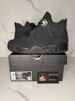 Brand New Jordan 4 Black Cat Size 7Y