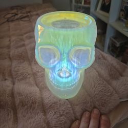 Skull candle holder