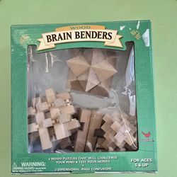 Wood Brain Benders Puzzle Set