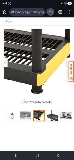 5 tier shelving from Home Depot