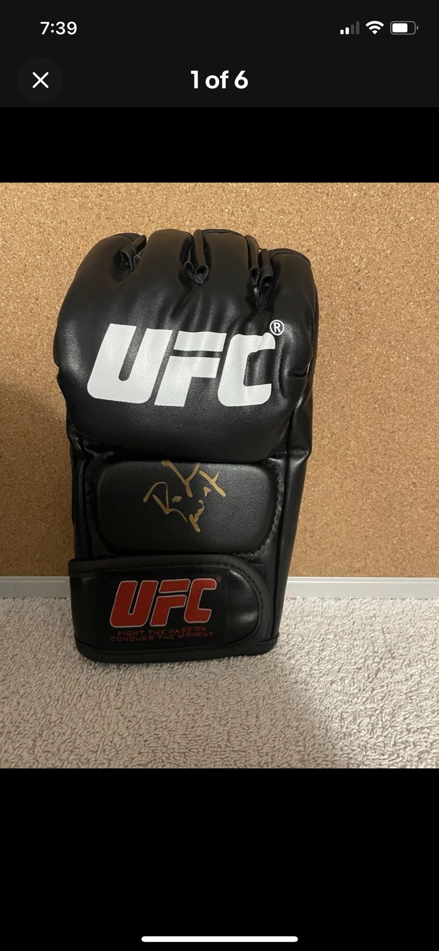 Antonio Rogerio Nogueira Autographed Ufc Glove