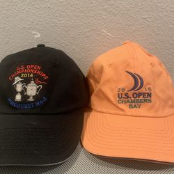 U.S. Open Hats From 2014 & 2015 USGA
