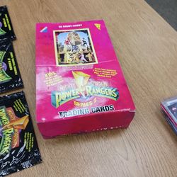 A whole box of brand new unopened cards by Mighty Morphin Power Rangers