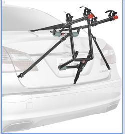Sports Deluxe 2-Bike Trunk Mount Rack, Black New