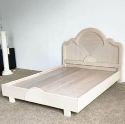 Vintage Boho Chic Pencil Reed Queen Bed Set