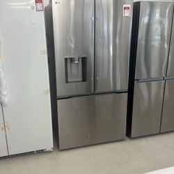 LG 24 cu. ft. Counter Depth MAX Zero Clearance 3-Door French Door Refrigerator with Craft Ice in PrintProof Stainless Steel