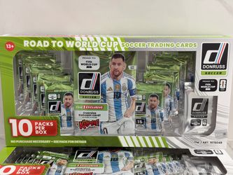 Donruss Road to World Cup Soccer Cards 2025-26 (10 Pack & 1 EXCLUSIVE Oversize Kaboom Card. Panini