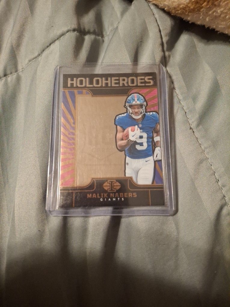 2024 Panini Illusions- "HoloHeroes" Insert (SSP - Bronze) Malik Nabers Rookie Card