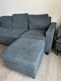 Sofa, Ottoman, and Chair