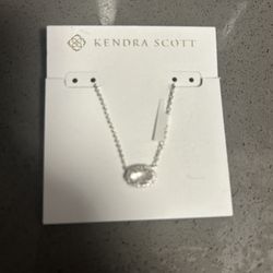 New Silver Kendra Scott Necklace 