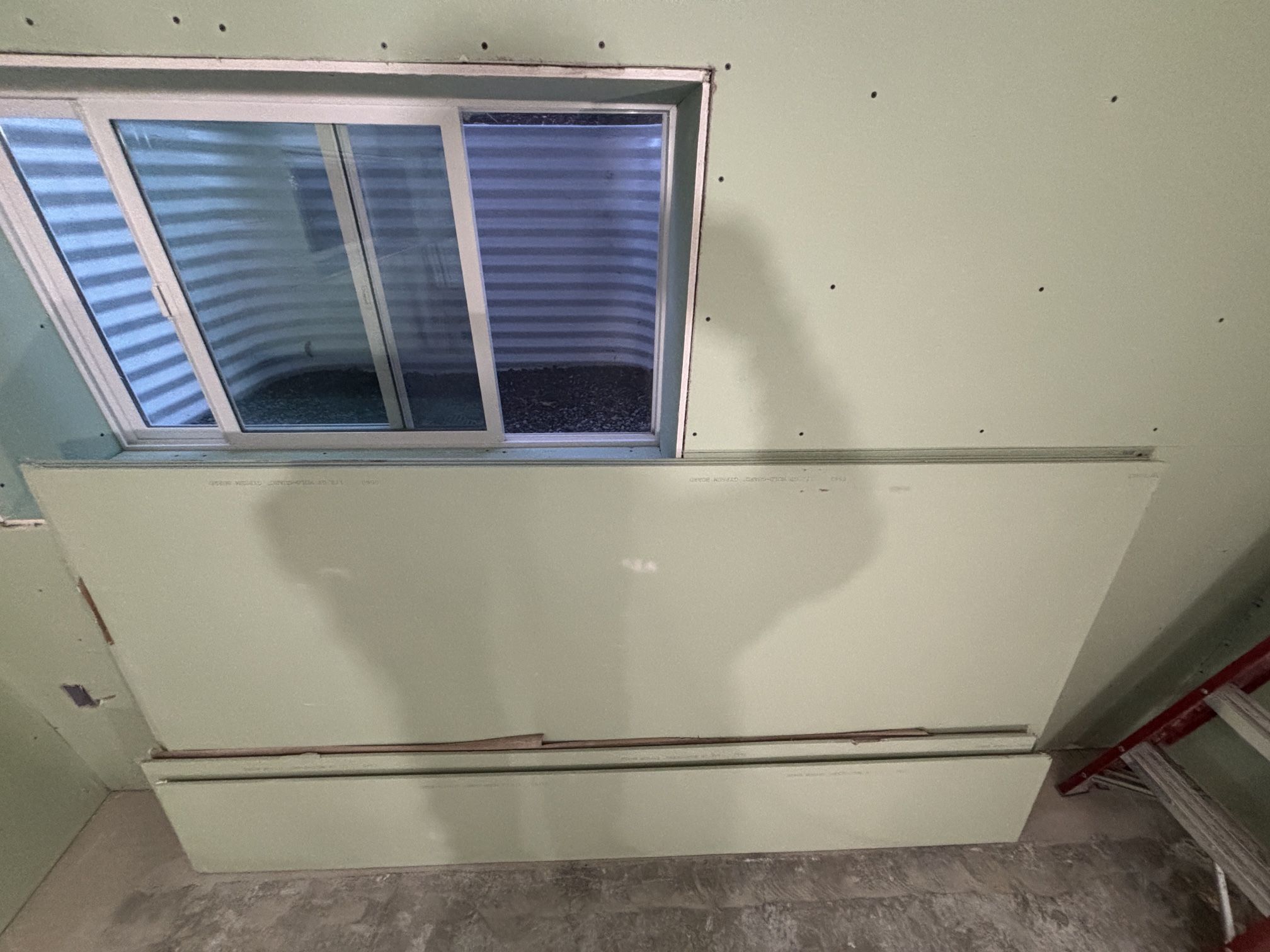 4x8 Sheets Of Drywall Three 1/2" Green, Five 5/8"