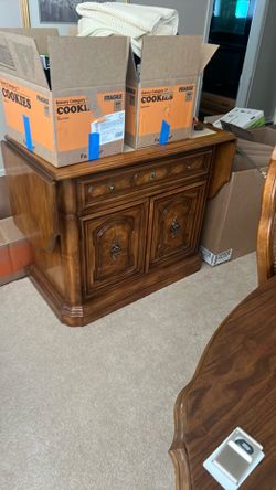 China cabinet and service cart