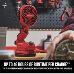 Craftsman V20 20Volt Cordless Personal Fan CMCE010 (Tool Only)