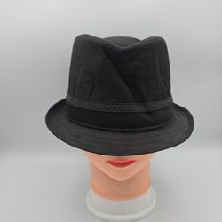 Explicit Black/Gray Trilby FedoraHat Size L/XL