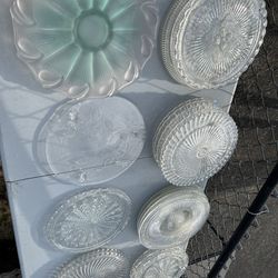 Footed Glass Cake Plates—ALL 20