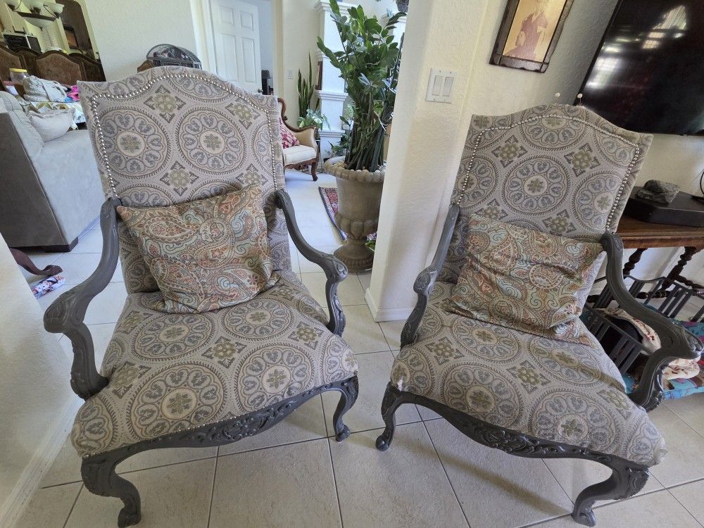 2 Gray Chairs