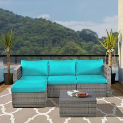 5pc Outdoor Sectional Patio Furniture Set