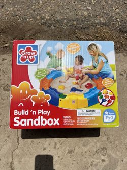 Grow N Up Build 'n Play Sandbox - Red, Blue, Yellow