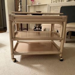 Wooden TV Stand/Rolling Cart