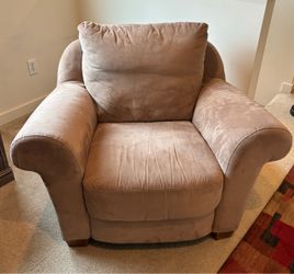 Oversized Roll Armchair with Ottoman