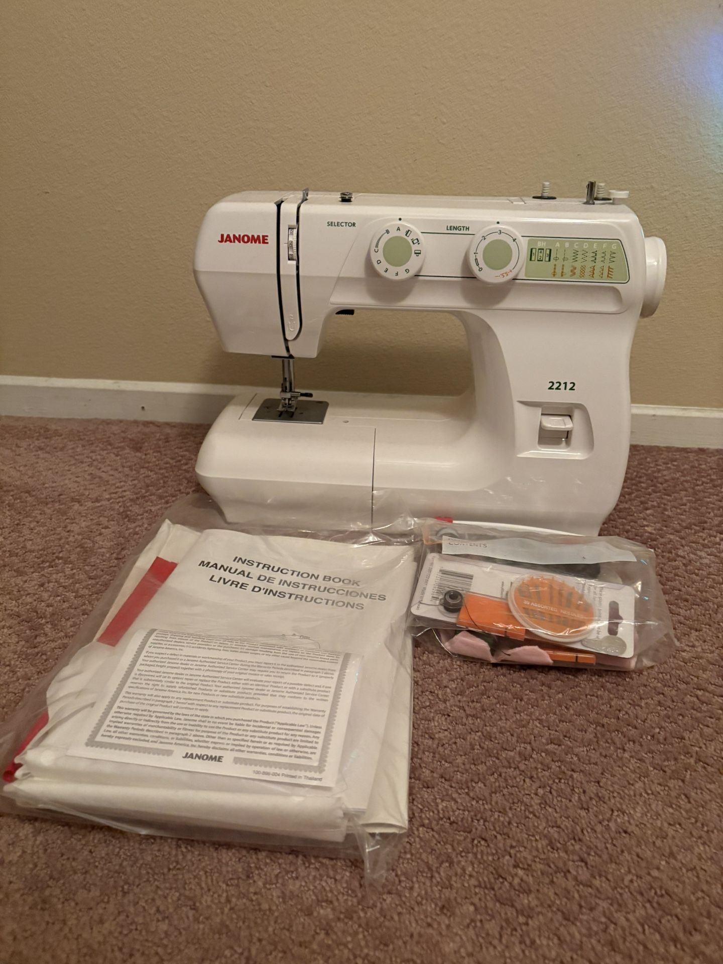 Janome HD3000 Heavy-Duty Sewing Machine with 18 Built-in Stitches + Hard Case