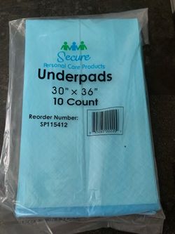 30”×36” High Absorbency Underpads – 120 Count (New/Sealed)