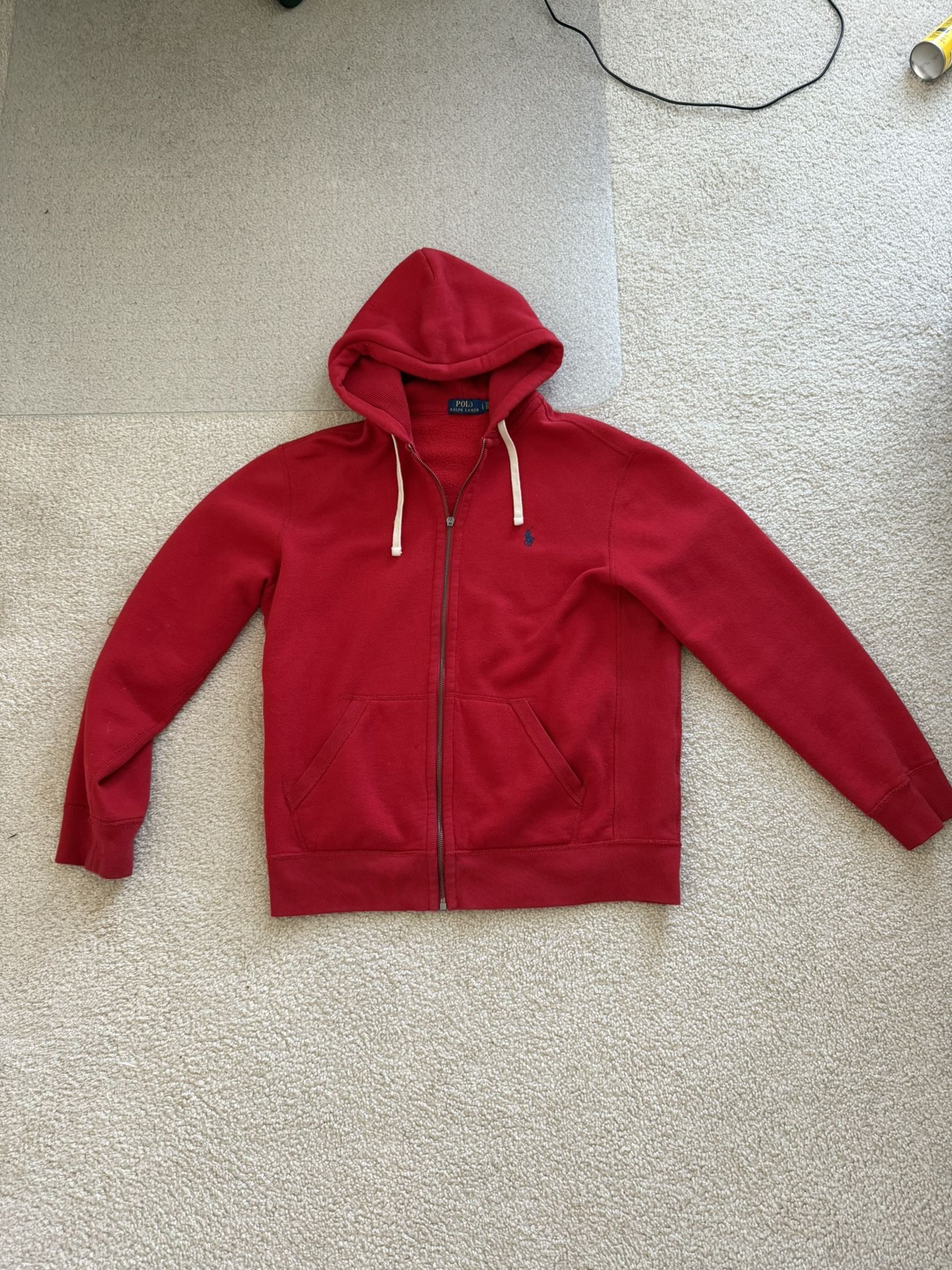 polo red hoodie