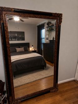 Large Ornate Full-Length Floor Mirror – 43” x 69”