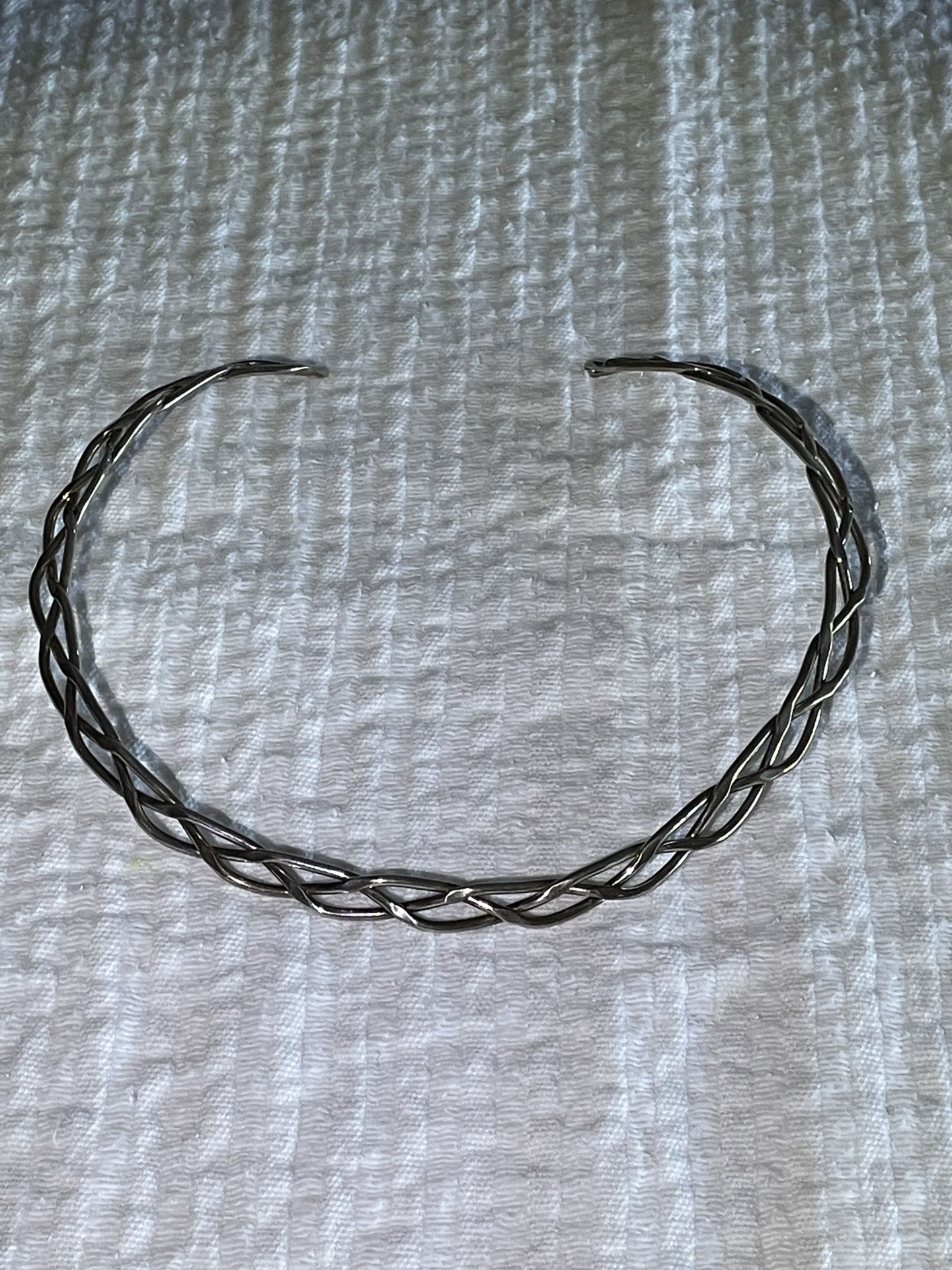 Custom Made, Beautiful Sterling Silver Choker Necklace, Heavy, Solid